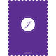 Purple Circle Initials Invitations Image 3 of 11